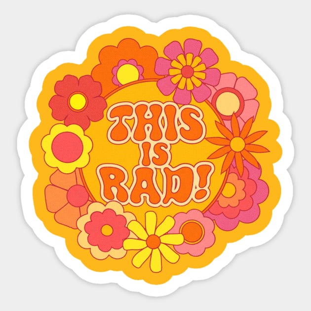 Summer of Rad 2022 Flower Power Logo Sticker by This is Rad!